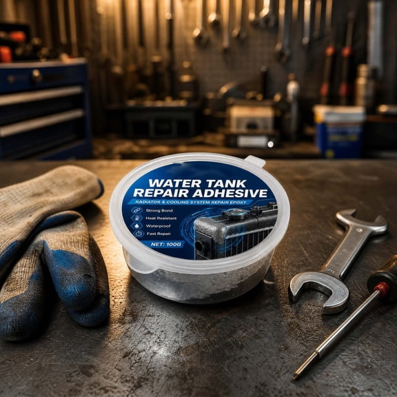 Radiator Repair Adhesive, Water Tank Sealant, 3.53OZ Epoxy Repair Paste, High Pressure Resistant Permanent Bond Repair Compound, for Plastic Aluminum Copper Tank Pipe Automotive Radiator Leakage