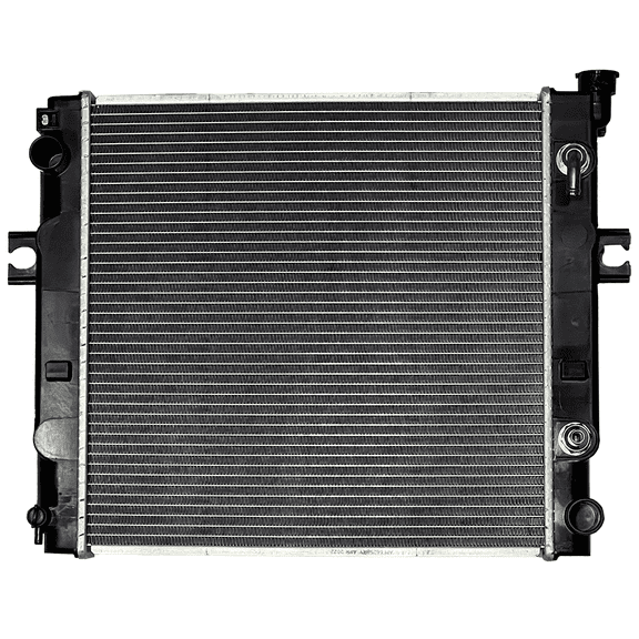 Radiator Replacement Compatible with Toyota Forklift Radiator 1990-2011 OEM 16410U220071; 16410U220171; 16450-30521-71 7FGCU25 - Size 17 3/4" x 17 3/4" - AM Worldwide AM66258