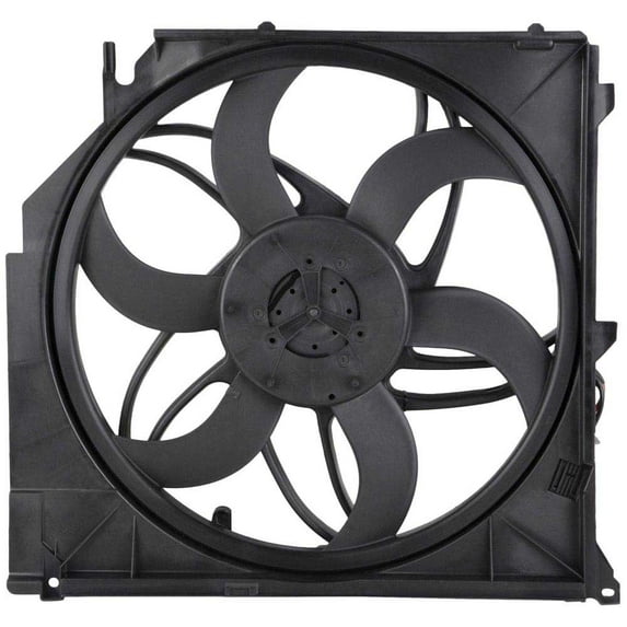 Radiator Side 400W Cooling Fan Assembly For BMW X3 2004 2005 2006 2007 2008 2009 2010 - BuyAutoParts