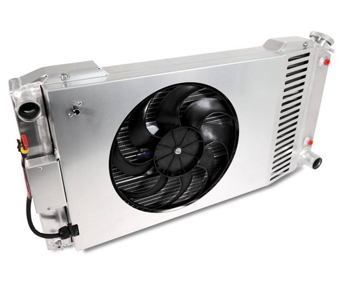 Radiator, Slim-Fit Direct Fit Series, 32-7/64 in W x 16-51/64 in H x 4 in D, Single Pass, Driver Side Inlet, Passenger Fits select: 1988-2002 CHEVROLET S TRUCK, 1988-2002 CHEVROLET BLAZER