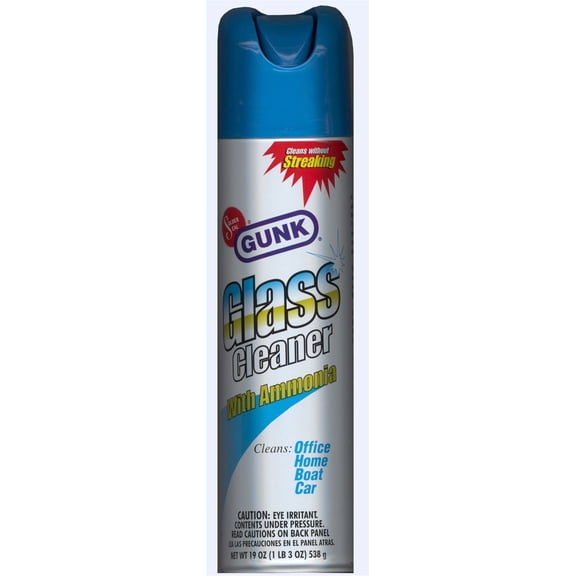 Gunk  Ammonia Scent Glass Cleaner  19 oz. Foam