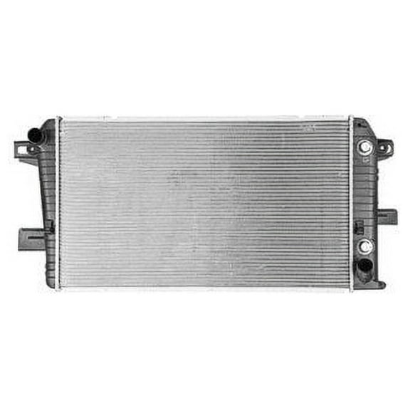 Radiator - with Transmission Cooler - without Engine Cooler - Compatible with 2001 - 2005 Chevy Silverado 2500 HD 6.6L V8 Diesel (Heavy Duty Models with Automatic Transmission) 2002 2003 2004