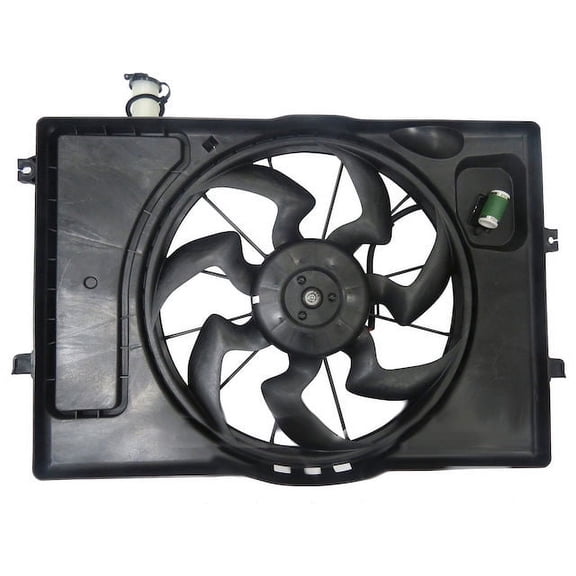 Radiator and Condenser Cooling Fan Assembly - Compatible with 2017 - 2019 Hyundai Elantra 2.0L 4-Cylinder 2018 2020