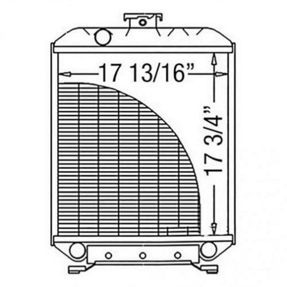 Radiator fits Kubota L3600 L4200 L4310 TA040-16000
