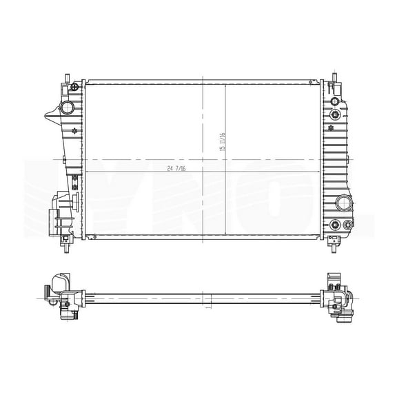 Radiator for 12-19 CHEVROLET SONIC LS/LT L4 1.4L - OE# 95316049 QL