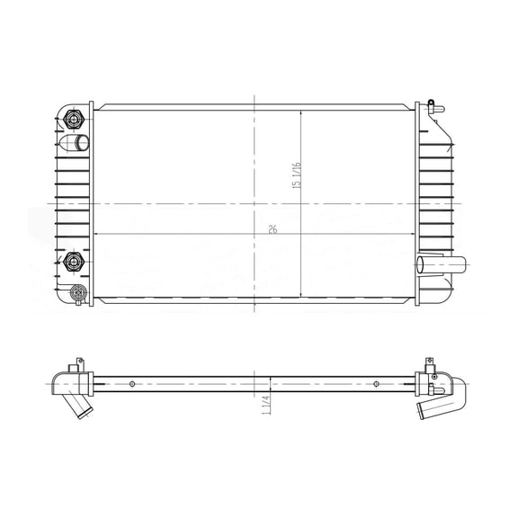 Radiator Compatible with Buick Skylark / Chevrolet Beretta, Corsica / Oldsmobile A... QL