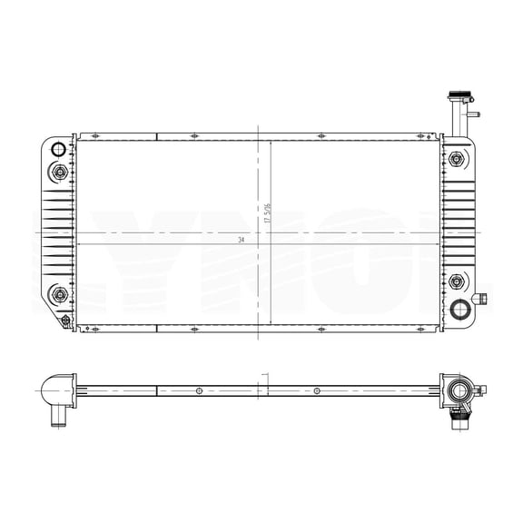 Radiator for Chevrolet Express 2500, Express 3500, Express 4500 / GMC ... QL