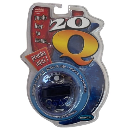 Radica 20 Questions Handheld Electronic Game, Spanish Version Colors Vary