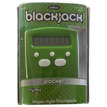 Radica Pocket Sized Electronic Blackjack Game Handheld Black Jack