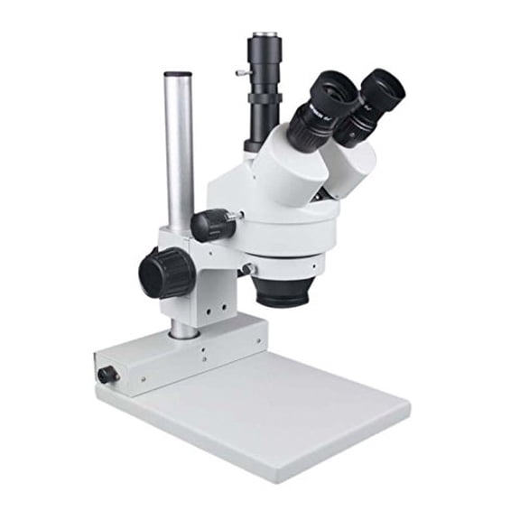 Radical 100mm Working Distance 45x Zoom Stereo Trinocular PCB Weld Inspection Microscope