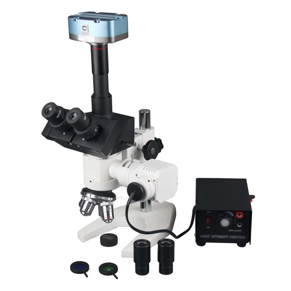 Radical 1200 Trinocular Metallurgy Microscope with 5MP USB Camera & Industrial Base