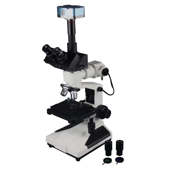 Radical 1200x Professional Quality Trinocular Metallurgical Microscope 5Mp Cam LED Light