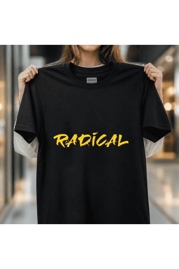 Radical 80's Saying Decade Retro Throwback Neon Unisex T-Shirt, S - 5XL