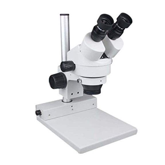 Radical Binocular Stereo Zoom Microscope wit 7-45x Magnification Large Flat Base for PCB Dissection Gems Insects