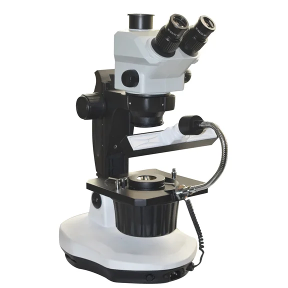 Radical Gem Inclusion and Surface Testing Darkfield Stereo Microscope 7-100 with Dual LED Light GIA Type Stand