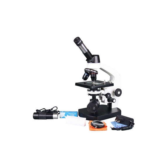 Radical High Power Professional Compound Microscope w 5Mp USB Digital PC Camera Semi Plan Objectives