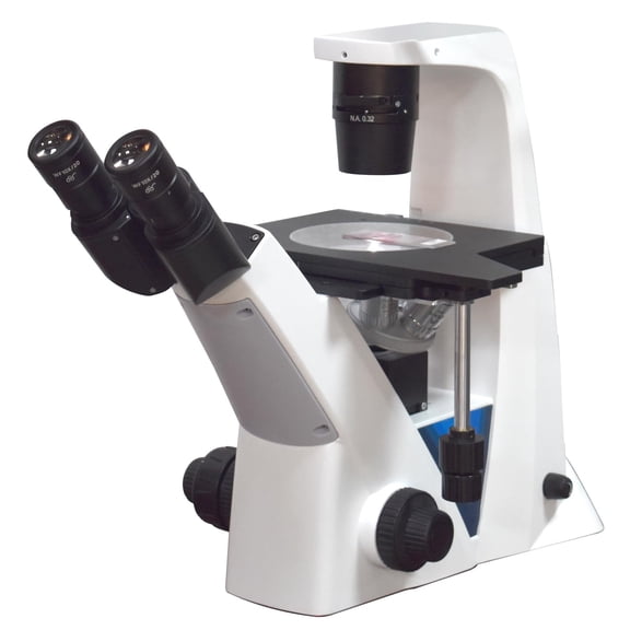 Radical Inverted Biology Phase Contrast Live Cell Microscope Infinity Optical System for Petridish, Culture Counting Chamber w Camera Port, Long Working Distance Objectives & Condenser LED Light