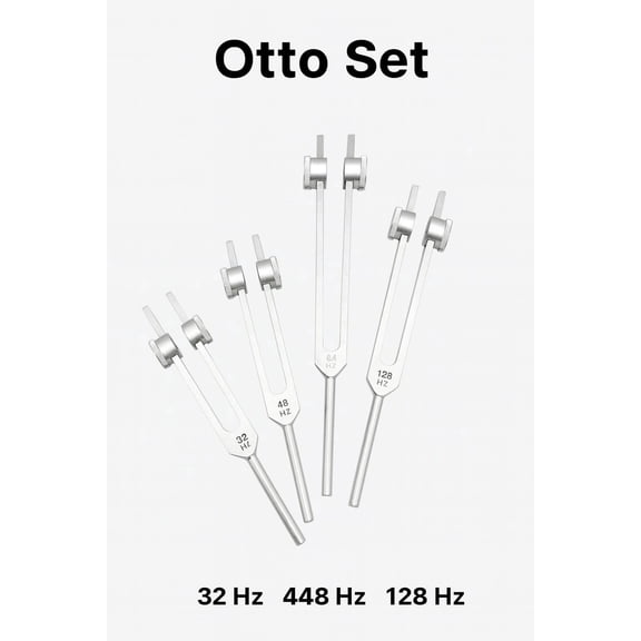 Radical Long Weighted Otto Tuning Forks Premium Professional Healing Set Durable Aluminum Alloy Activator Pouch Included 4 Fork