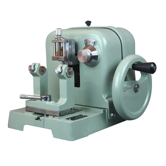 Radical New! Microscope Histology Lab Microtome 1-25 Microns Feed w 1Micron LC for Microscope Slides