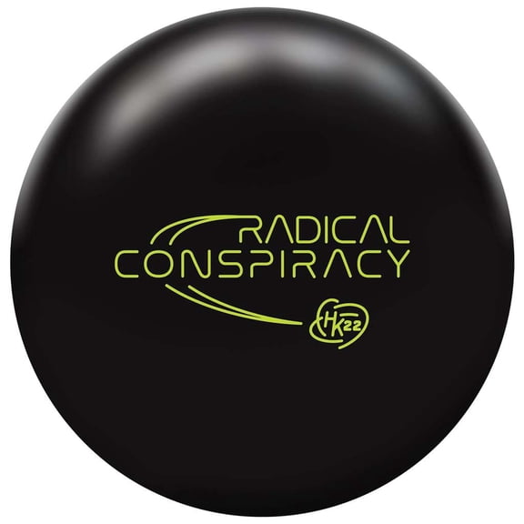 Radical PRE-DRILLED Conspiracy Bowling Ball - Black 14lbs