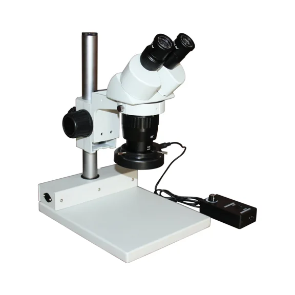 Radical Professional Stereo Microscope 10/20/40 w 165 mm Working Distance, Circular LED