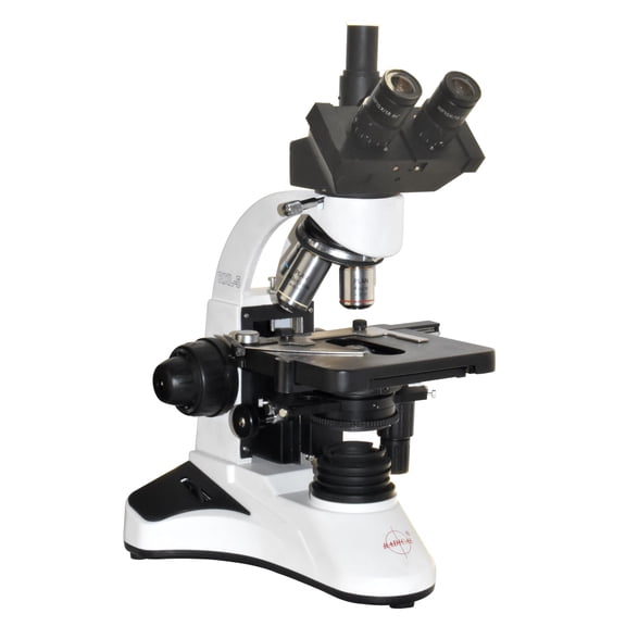 Radical Trinocular Brightfield Phase Contrast Microscope for Translucent Live Cell Specimen Like Sperm, Fibres, Bacteria etc LED Light & Camera Port