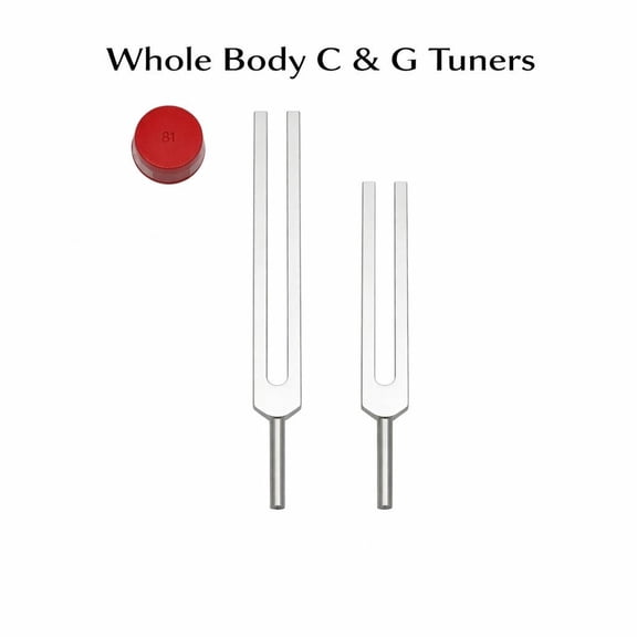 Radical  Whole Body C & G Tuning Forks (Perfect Fifth) 2-Piece Set | 256 Hz & 384 Hz