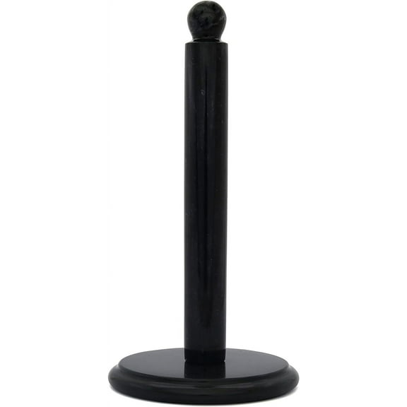 Radicaln Black Marble Paper Towel Holder 12.5" – Sleek Stone Paper Towels Organizer for Kitchen Countertop Storage, Appartment Essentials, Freestanding Roll Holder for Bathroom and Home Décor