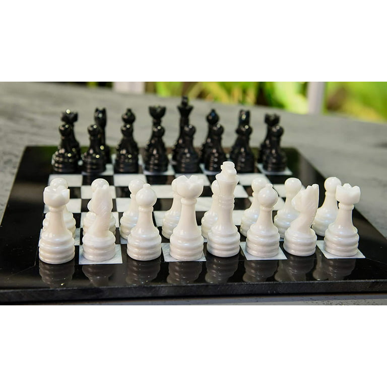  Radicaln Marble Chess Set with Storage Box 15 Inches