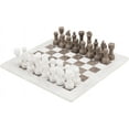 thumbnail image 1 of Radicaln Marble Chess Set 15" Inches Handmade White and Grey Oceanic Classic Family Board Games for Adults, Luxury Marble Chess Board & Chess Pieces for Gifts, 1 of 6