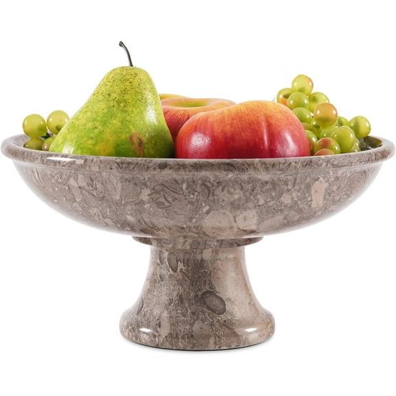 Radicaln Marble Fruit Bowl 10" Inches Oceanic Handmade Bananas Holder, Ideal Salad and Serving Bowl, Modern key Bowl, Fruit Dish & fruit Storage
