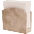 thumbnail image 1 of Radicaln Travertine Marble Napkin Holder 5.5" - Handmade Serviette Holder for Kitchen & Dining Table, Cocktail Napkin Organizer for Coffee Table, Elegant Kitchen Decor Piece, 1 of 6