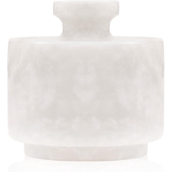 Radicaln White Marble Salt Cellar with Lid – 3" Natural Stone Jar for Salt, Spices & Sugar – Classic Kitchen Storage Container for Elegant Countertops