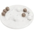 thumbnail image 1 of Radicaln Marble Tic Tac Toe 10" White & Oceanic Handmade Board Game, Strategy Brain Teaser for Adults & Kids, Modern Coffee Table Decor & Gift Idea, 1 of 6