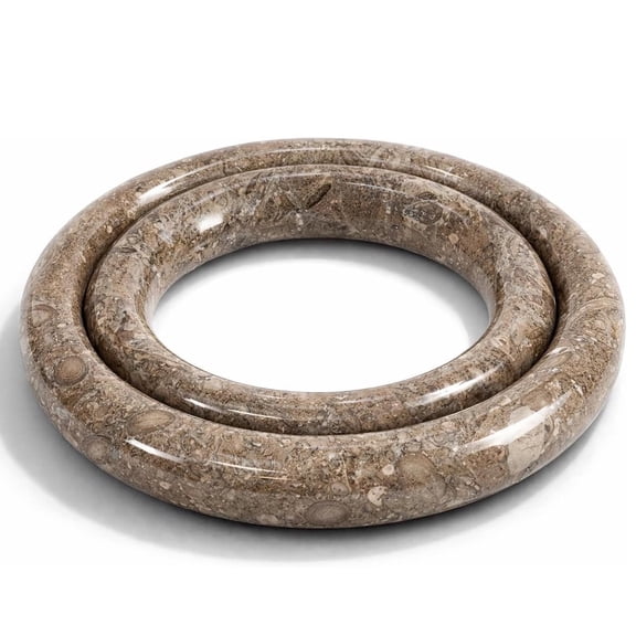 Radicaln Marble Trivet Set of 2 Oceanic Stone Trivets for Hot Dishes, Decorative Heat Resistant Trivets for Dining Table, Modern Kitchen & Coastal Table Décor