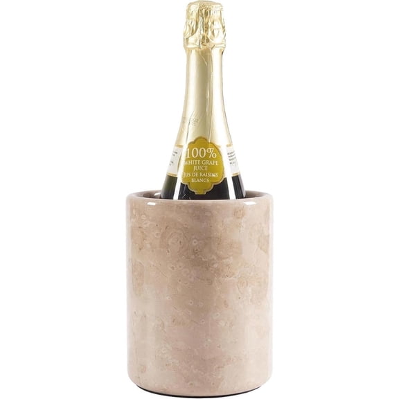 Radicaln Marble Wine Chiller Bucket 6.5 inches Verona Handmade Champagne Chiller For Bar Accessories, Ideal Beverage Cooler and Wine Bottle Holder For Home Bar, Small Cooler and Wine Bucket