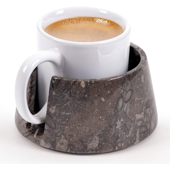 Radicaln Oceanic Stone Marble Drink Coaster 4 inch Dia Round Coasters for Coffee Table Living Room Dining Table & Kitchen Decor Modern Home & Bar Accessories Desk Coasters