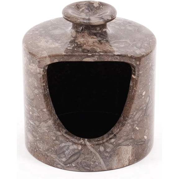 Radicaln Marble Salt Cellar 4.5 inch Oceanic Handmade Salt Jar and Table Pig Salt Cellar Storage For Kitchen Countertop, Ideal Salt Container, Salt Dish and Sugar Bowl For Table