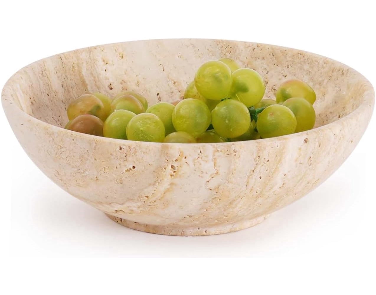 Furts Counter Radicaln Travertine Marble Fruit Bowl For Kitchen Counter 6 inches ...