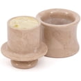 thumbnail image 1 of Radicaln Marble Butter Keeper 4 inches Verona Butter Dish With Lid for Countertop, Marble Butter Crock for Kitchen Counter Décor, French Butter Holder, Spreadable Butter Container, 1 of 7