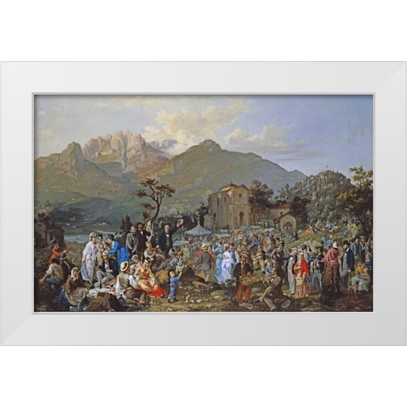 Radice, Casimiro 18x13 White Modern Wood Framed Museum Art Print Titled - Country Fair