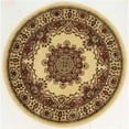 thumbnail image 1 of Radici Area Rug - Castello 5'3 Round In Ivory, Medallion, Oriental, 1 of 2