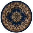 thumbnail image 1 of Radici 1191-2245-NAVY 5 ft.3 Round Castello Area Rug - Blue, 1 of 2