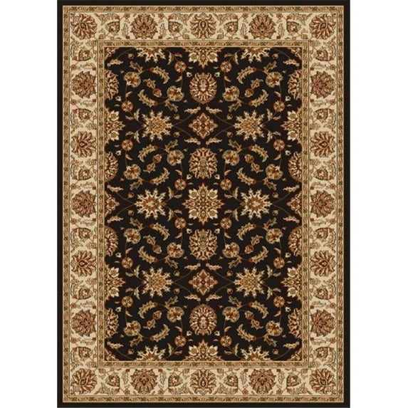 Radici 1592-1024-BROWN Como Rectangular Brown Traditional Italy Area Rug - 2 ft. 2 in. W x 7 ft. 7 in. H