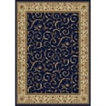 thumbnail image 1 of Radici 1599-1554-NAVY Como Rectangular Navy Blue Transitional Italy Area Rug - 2 ft. 2 in. W x 7 ft. 7 in. H, 1 of 1
