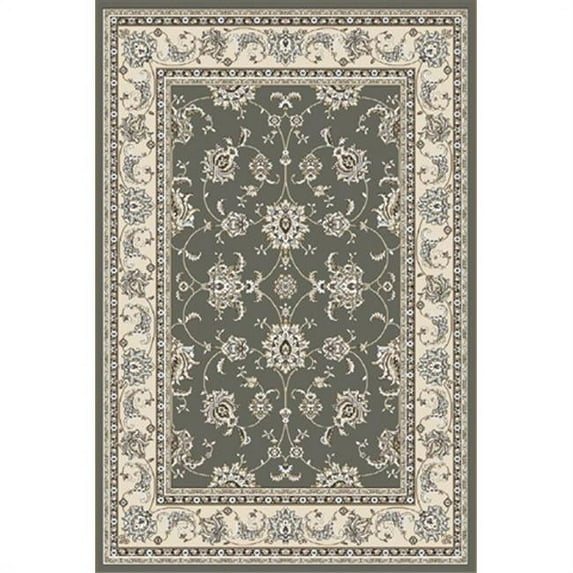 Radici USA Pisa 5'3" x 5'3" Circular Fabric Rug in Light Green