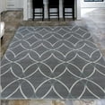 thumbnail image 1 of Radici USA 3783 Pristine Modern Contemporary Geometric Grey Area Rug (7'10" x 10'6"), 1 of 2