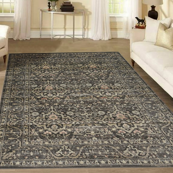 Radici USA 502 Seriate Traditional Light Brown Vintage Oriental Area Rug (7'10" x 10'6")