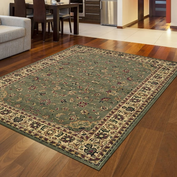 Radici USA 953 Casana Traditional Sage Oriental Sarouk Area Rug (7'9" x 11')