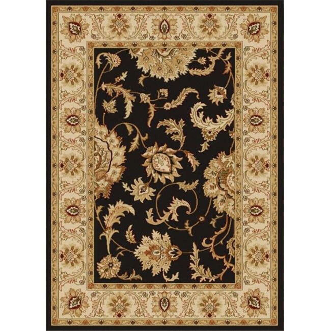 Como 1621 Brown and Beige Synthetic Area Rug